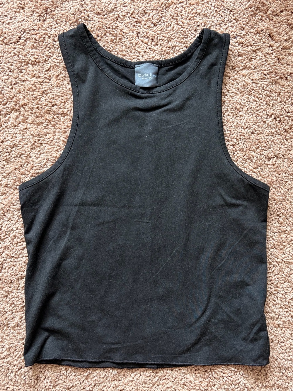 Black Racerback Tank Top